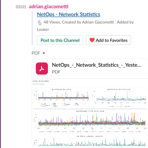 Slack NetOps App - Report